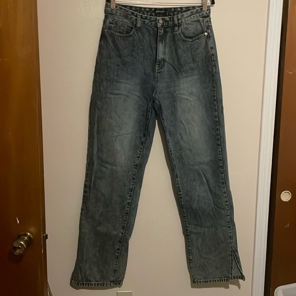 NASTYGAL Jeans w Ankle Slit - Picture 2 of 5